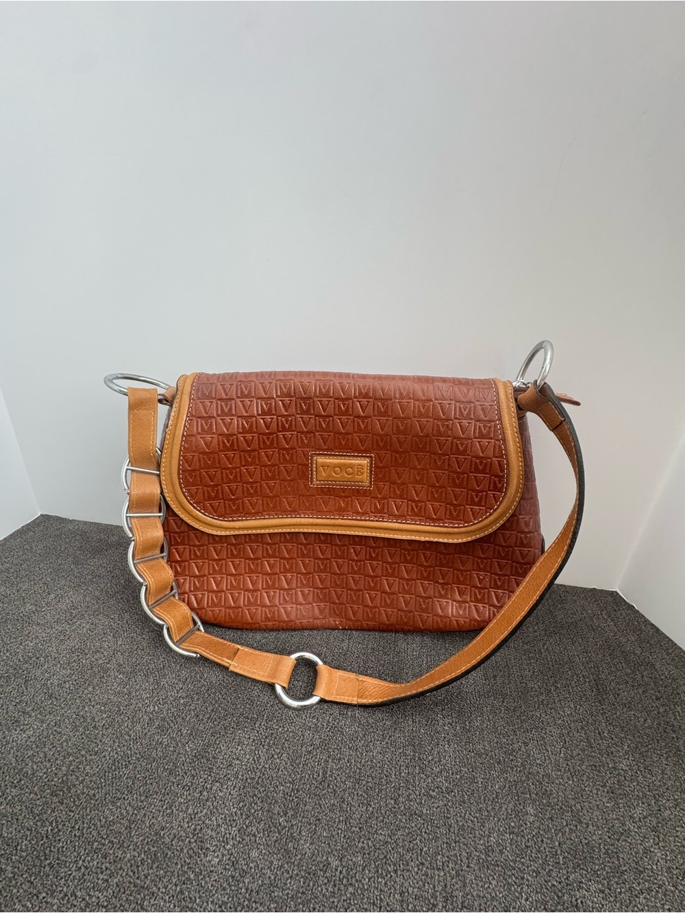 VOCE Brazil Brown/Tan Shoulder Bag